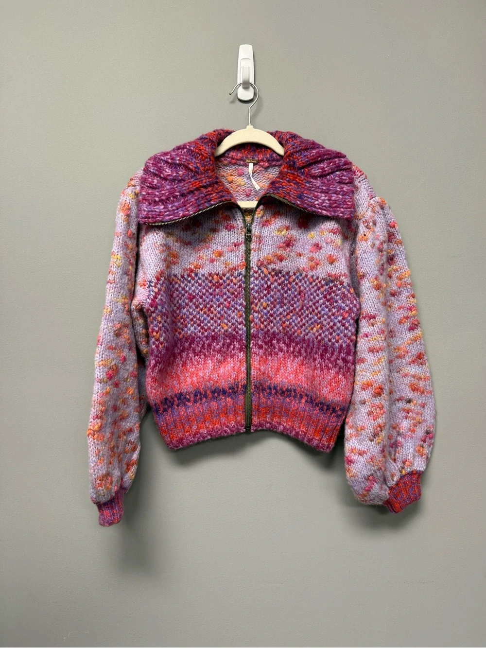 Free People Sugar And Sweets Knit Bomber - Picture 2 of 6